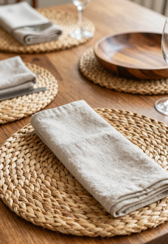 16 At-Home Brunch Decor Ideas for a Beautiful Table - 12. Textured Table Settings 1