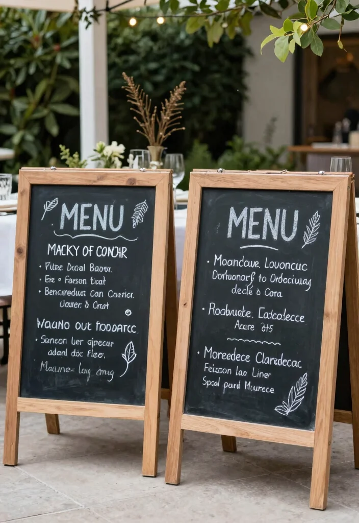 16 At-Home Brunch Decor Ideas for a Beautiful Table - 14. Charming Chalkboards 1