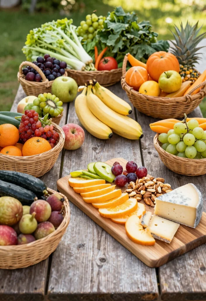 16 At-Home Brunch Decor Ideas for a Beautiful Table - 4. Fruit and Veggie Displays 1