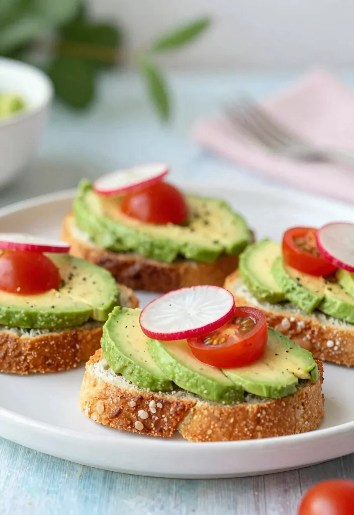 16 Baby Shower Brunch Food Ideas Guests Will Love - 1. Mini Avocado Toasts 1