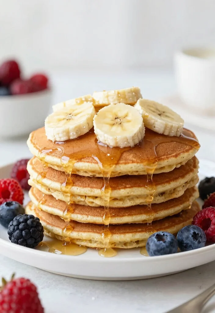 16 Baby Shower Brunch Food Ideas Guests Will Love - 12. Banana Oatmeal Pancakes 1