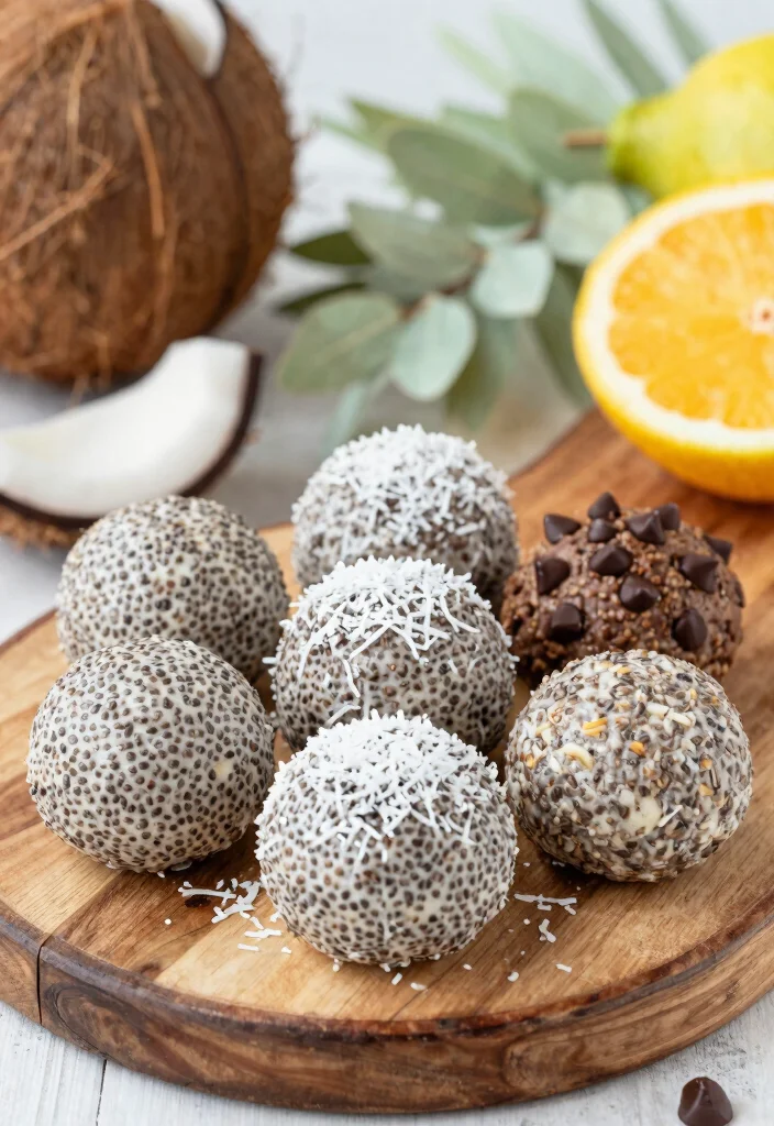 16 Baby Shower Brunch Food Ideas Guests Will Love - 15. Coconut Chia Energy Bites 1