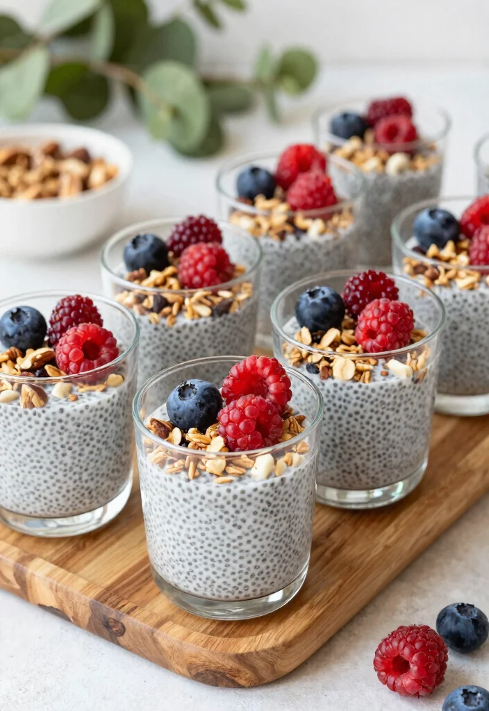 16 Baby Shower Brunch Food Ideas Guests Will Love - 6. Chia Seed Pudding Cups 1