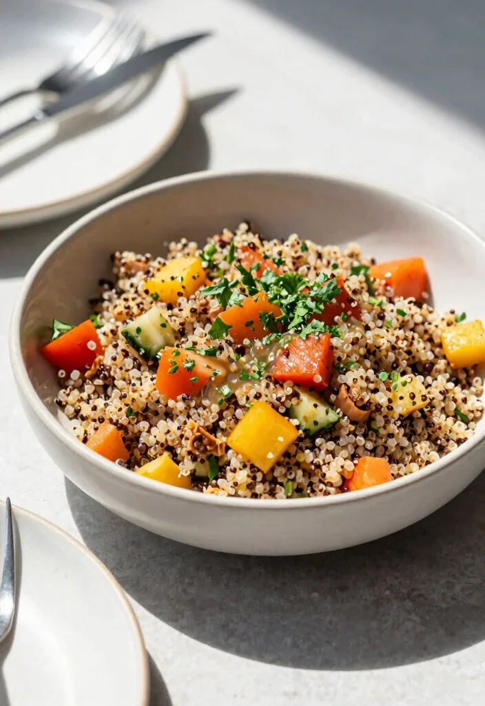 16 Baby Shower Brunch Food Ideas Guests Will Love - 7. Quinoa Salad with Citrus Dressing 1