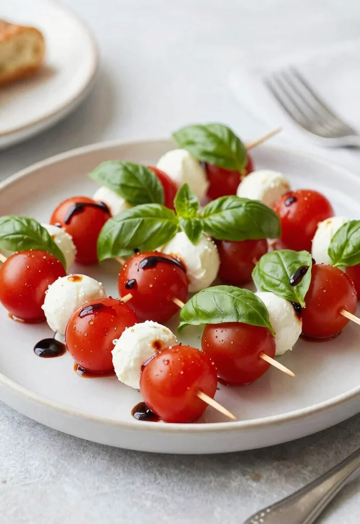 16 Baby Shower Brunch Food Ideas Guests Will Love - 8. Mini Caprese Skewers 1