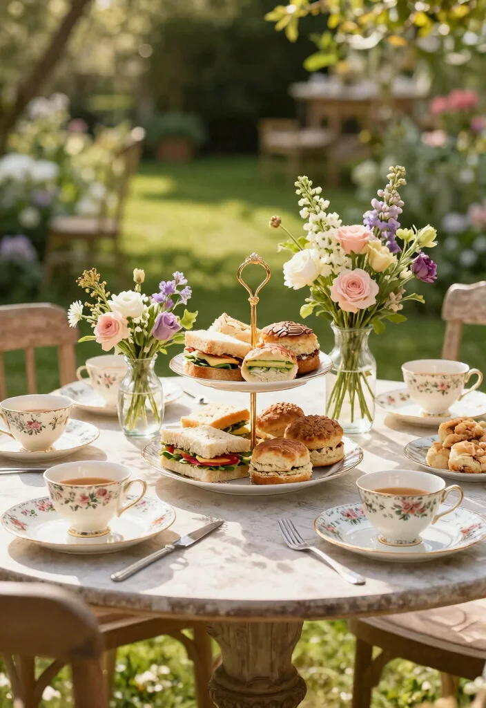 16 Birthday Brunch Decoration Ideas for a Memorable Party - 4. Garden Tea Party 1