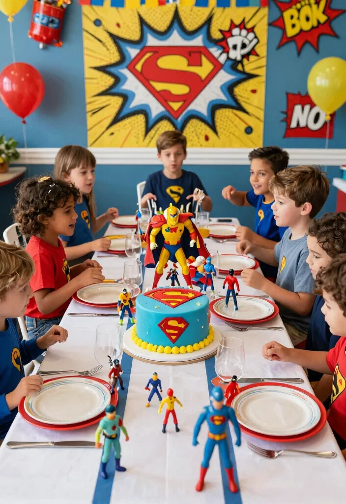 16 Birthday Brunch Decoration Ideas for a Memorable Party - 7. Superhero Bash 1