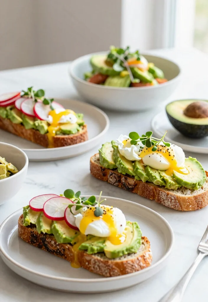 16 Breakfast Bar Food Ideas for a Brunch Party Setup - 5. Avocado Toast Bar 1