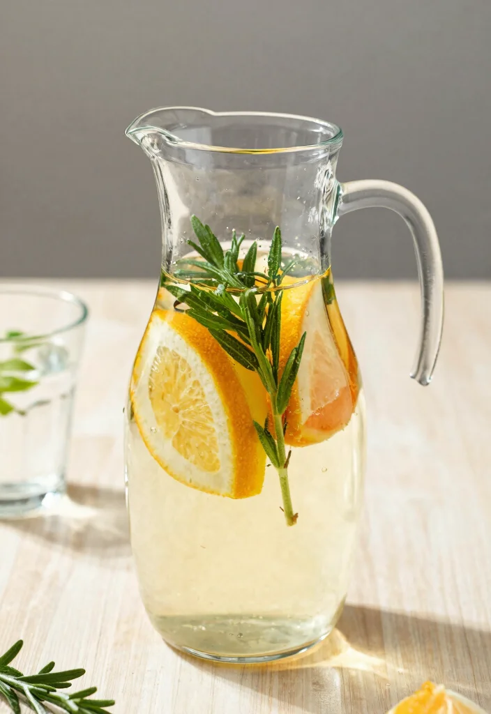 16 Bridal Shower Brunch Food Ideas for an Elegant Spread - 16. Herbal Infused Water 1