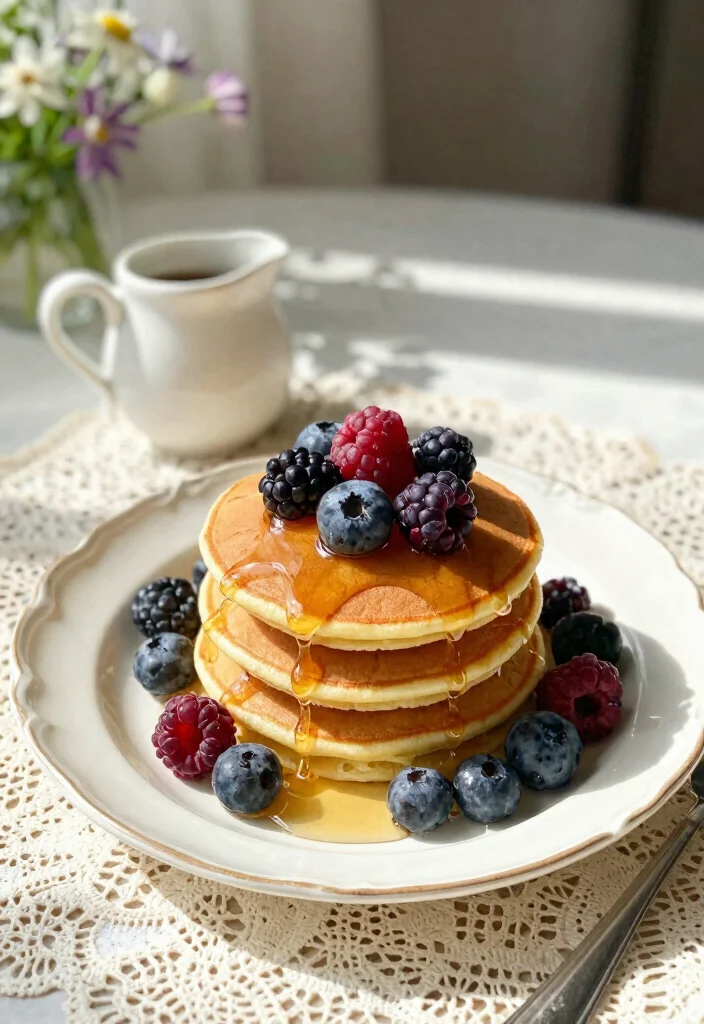 16 Bridal Shower Brunch Food Ideas for an Elegant Spread - 2. Mini Vegan Pancakes 1