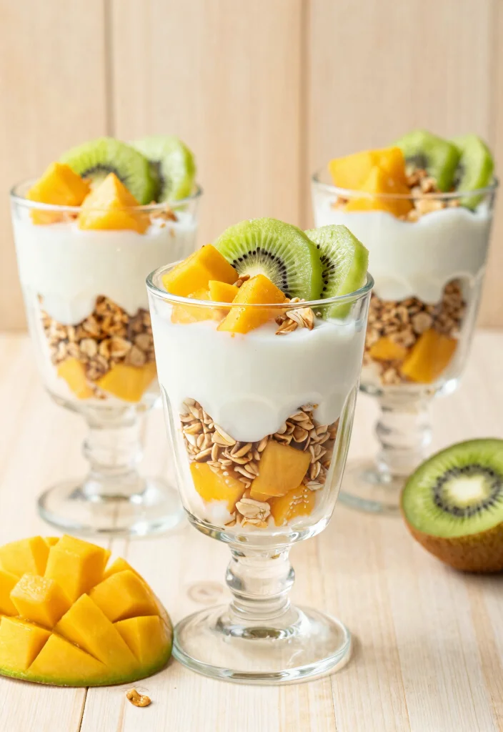 16 Bridal Shower Brunch Food Ideas for an Elegant Spread - 8. Coconut Yogurt Parfaits 1