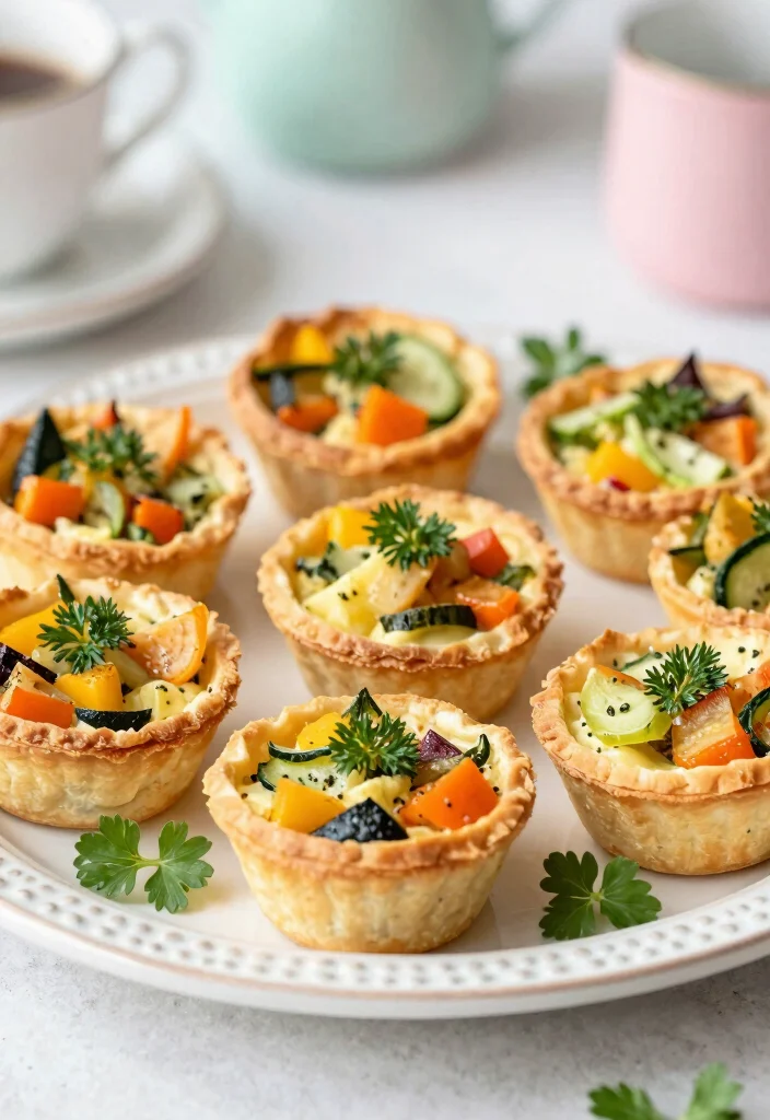 16 Brunch Baby Shower Food Ideas That Are Easy and Elegant - 1. Mini Quiches with Fresh Herbs 1