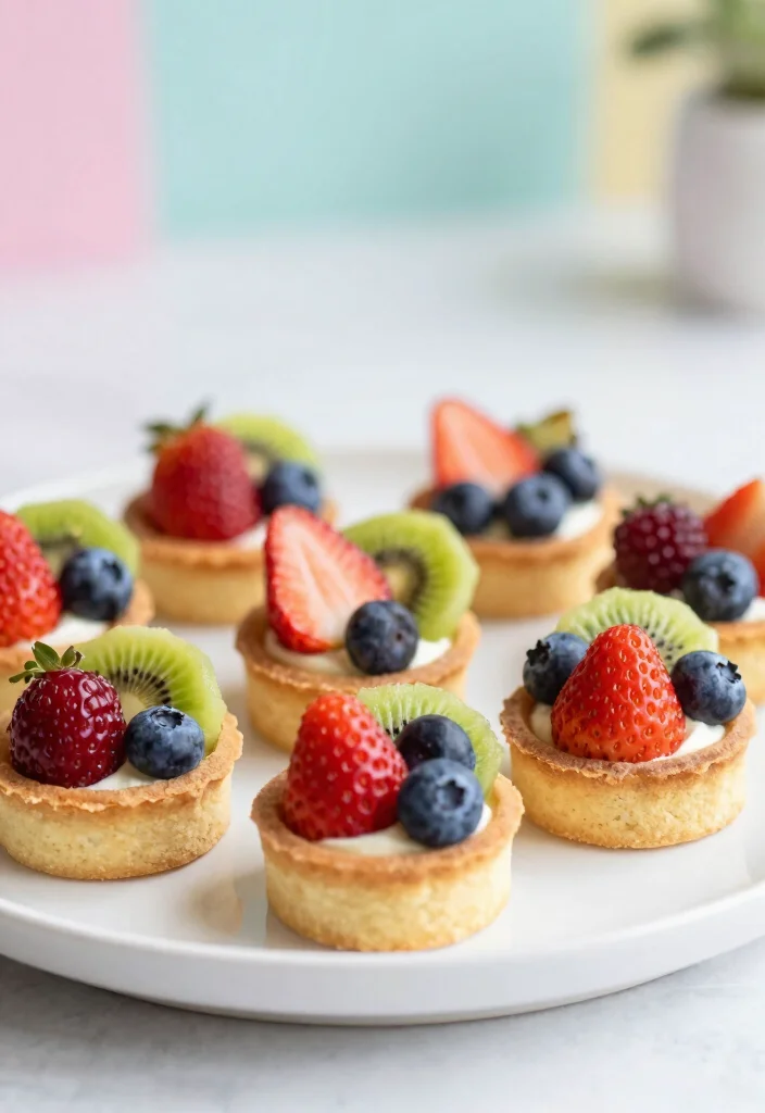 16 Brunch Baby Shower Food Ideas That Are Easy and Elegant - 9. Mini Fruit Tarts with Custard 1
