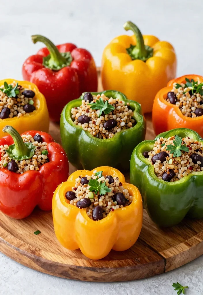 16 Brunch Bridal Shower Food Ideas for a Beautiful Spread - 5. Savory Stuffed Peppers 1