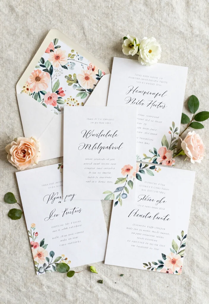 16 Brunch Wedding Shower Ideas for a Relaxed Celebration - 14. Beautifully Styled Invitations 1