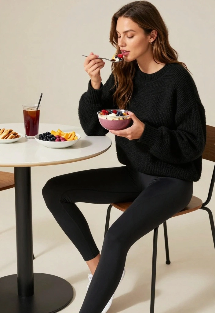 16 Casual Brunch Outfit Ideas That Still Look Put-Together - 7. Cozy Athleisure Looks 1