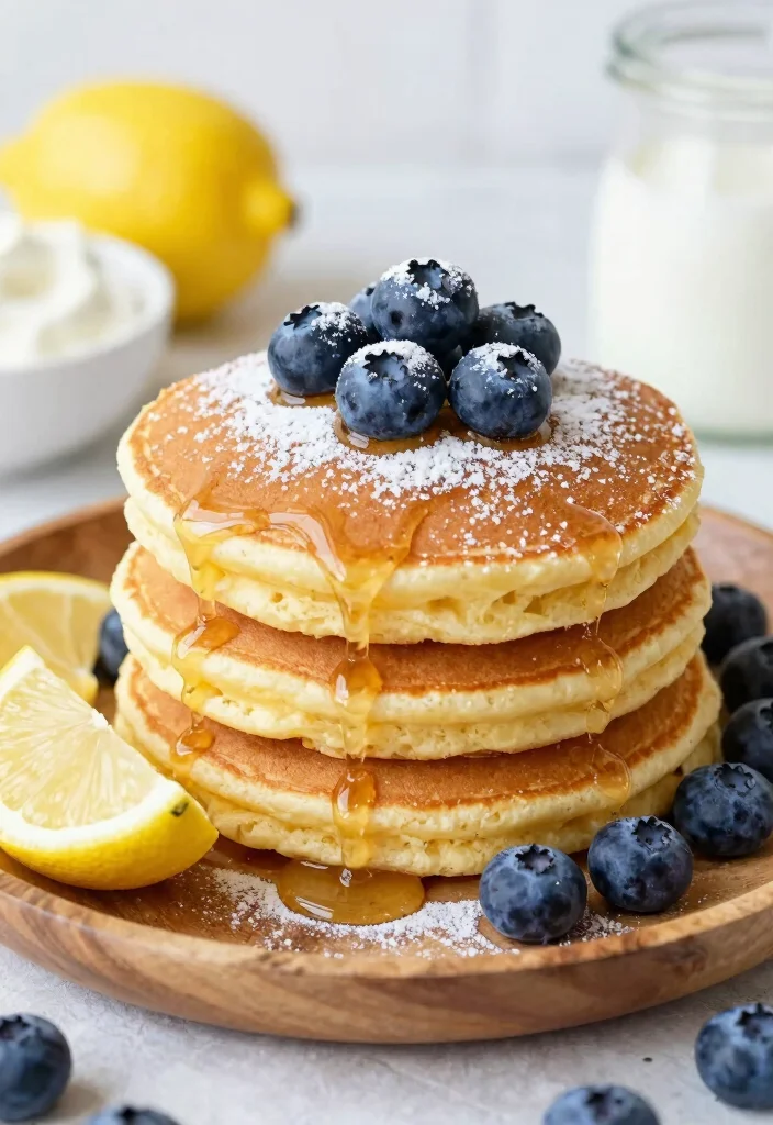 16 Easy Brunch Menu Ideas for Stress-Free Hosting - 3. Lemon Blueberry Pancakes 1
