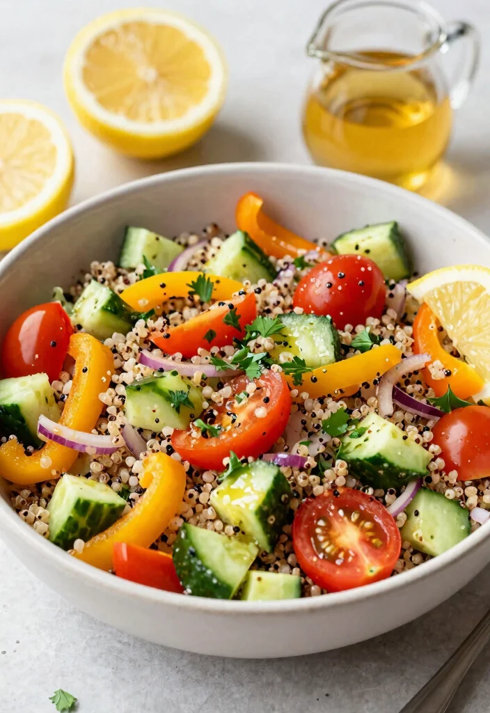 16 Easy Brunch Menu Ideas for Stress-Free Hosting - 5. Quinoa Salad with Lemon Vinaigrette 1