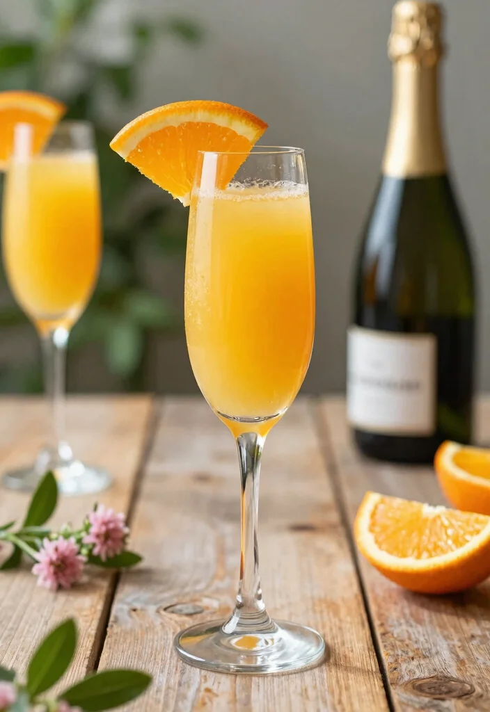 16 Mimosa Bar Ideas for a Brunch Party Everyone Will Love - 1. Classic Orange Mimosa 1