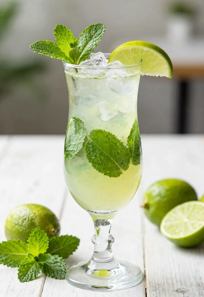 16 Mimosa Bar Ideas for a Brunch Party Everyone Will Love - 11. Mint Mojito Mimosa 1