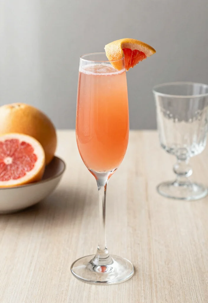 16 Mimosa Bar Ideas for a Brunch Party Everyone Will Love - 4. Grapefruit Mimosa 1