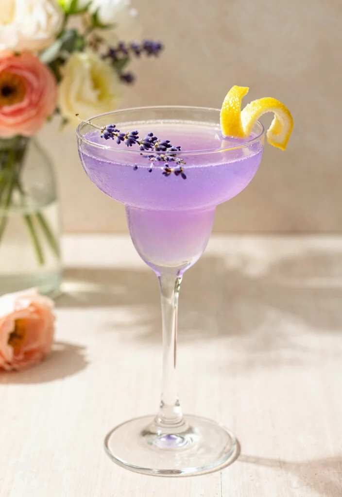 16 Mimosa Bar Ideas for a Brunch Party Everyone Will Love - 6. Lavender Lemonade Mimosa 1