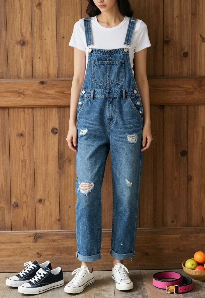 17 Birthday Brunch Outfit Ideas for Any Celebration - 6. Stylish Denim Overalls 1