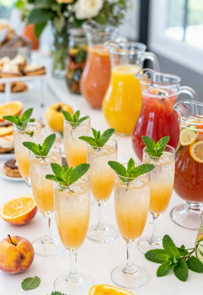 17 Brunch Bridal Shower Ideas for a Stylish Celebration - 4. Themed Brunch Drinks 1