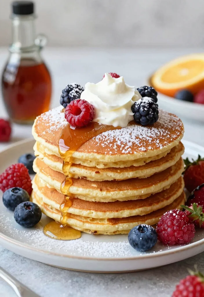 17 Brunch Bridal Shower Ideas for a Stylish Celebration - 6. Vegan Pancake Stack 1