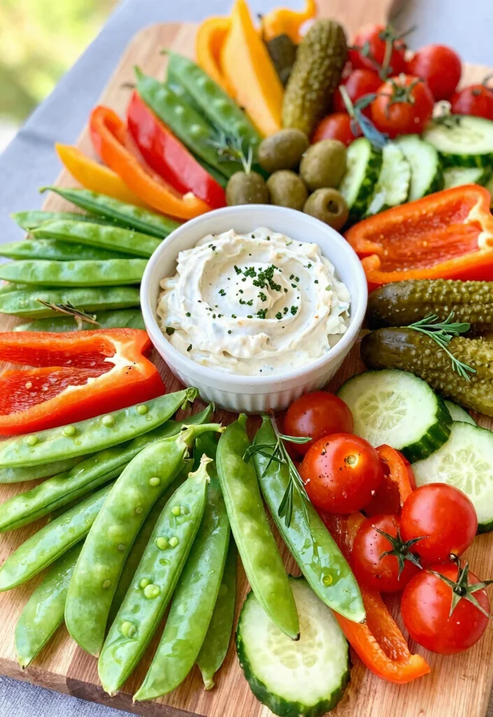 17 Brunch Charcuterie Board Ideas for Entertaining in Style - 1. Garden Fresh Delight 1