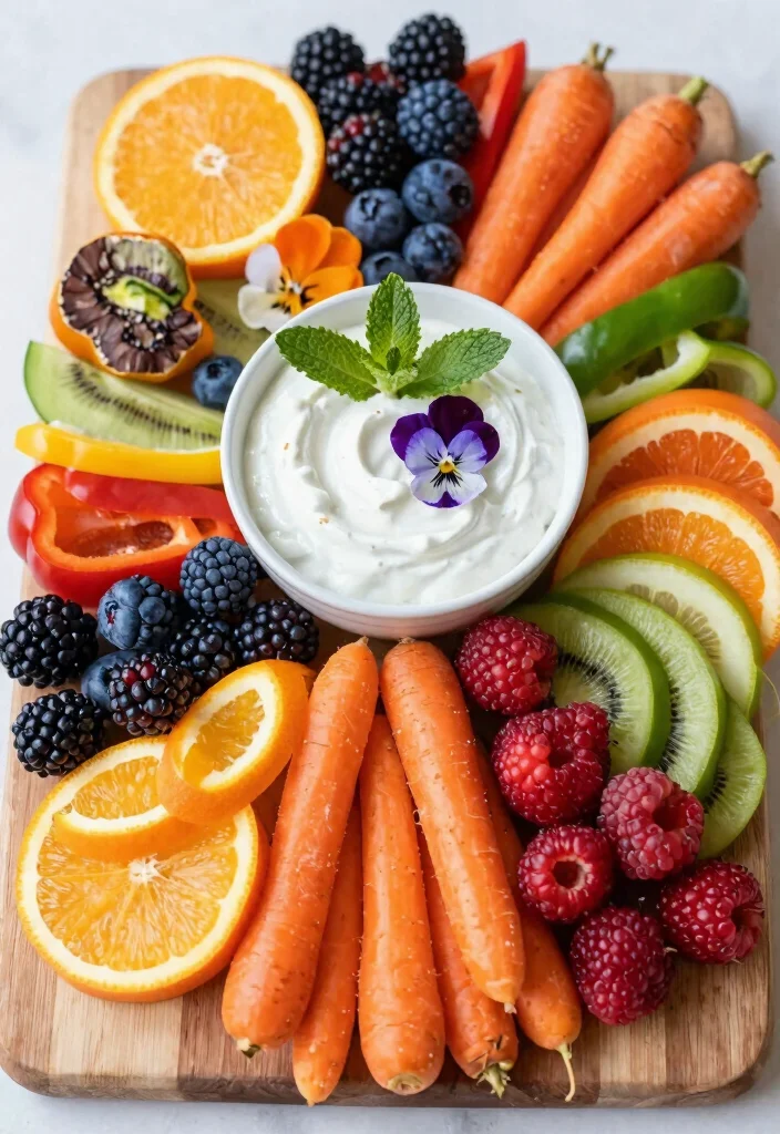 17 Brunch Charcuterie Board Ideas for Entertaining in Style - 11. Color Burst 1