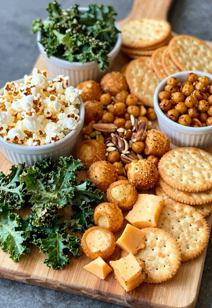 17 Brunch Charcuterie Board Ideas for Entertaining in Style - 12. Crunchy Munchies 1