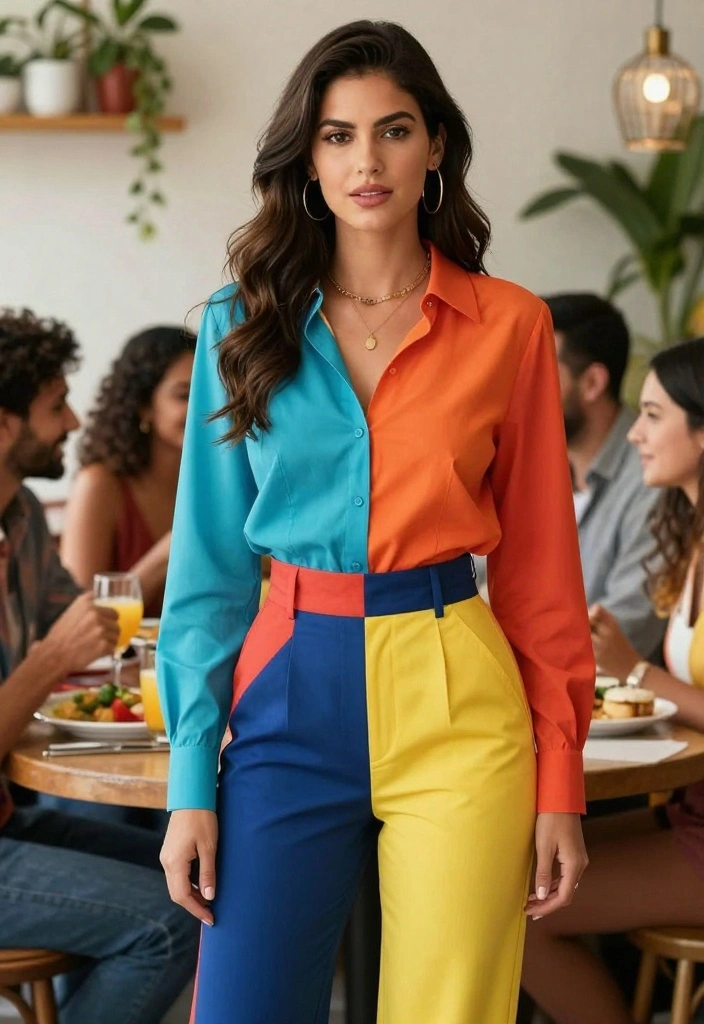 17 Brunch Outfit Ideas for Black Women That Are Stylish and Comfortable - 17. Bold Color Blocking 1
