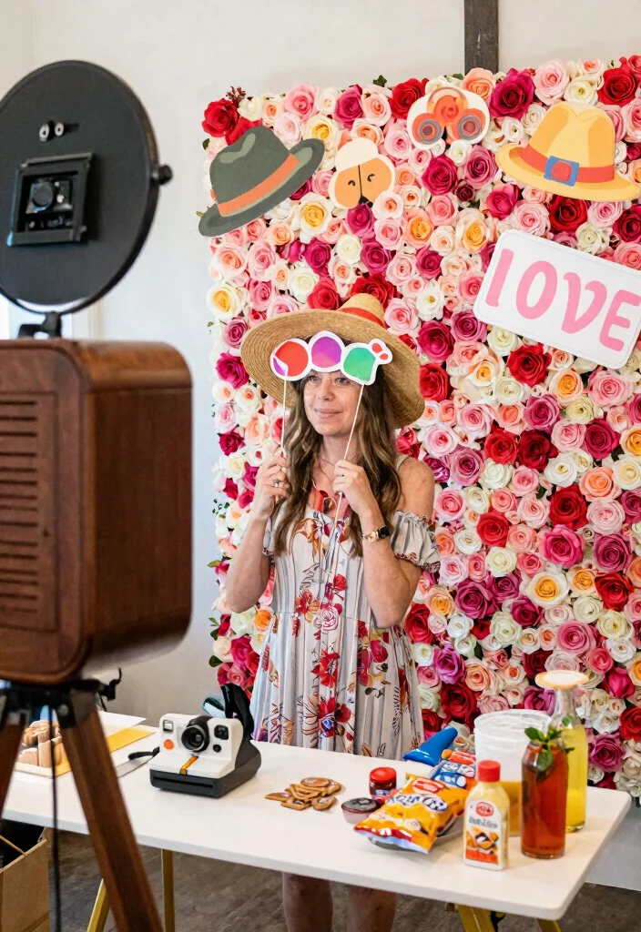 17 Brunch and Bubbly Bridal Shower Ideas for a Fun Celebration - 9. Personalized Photo Booth 1