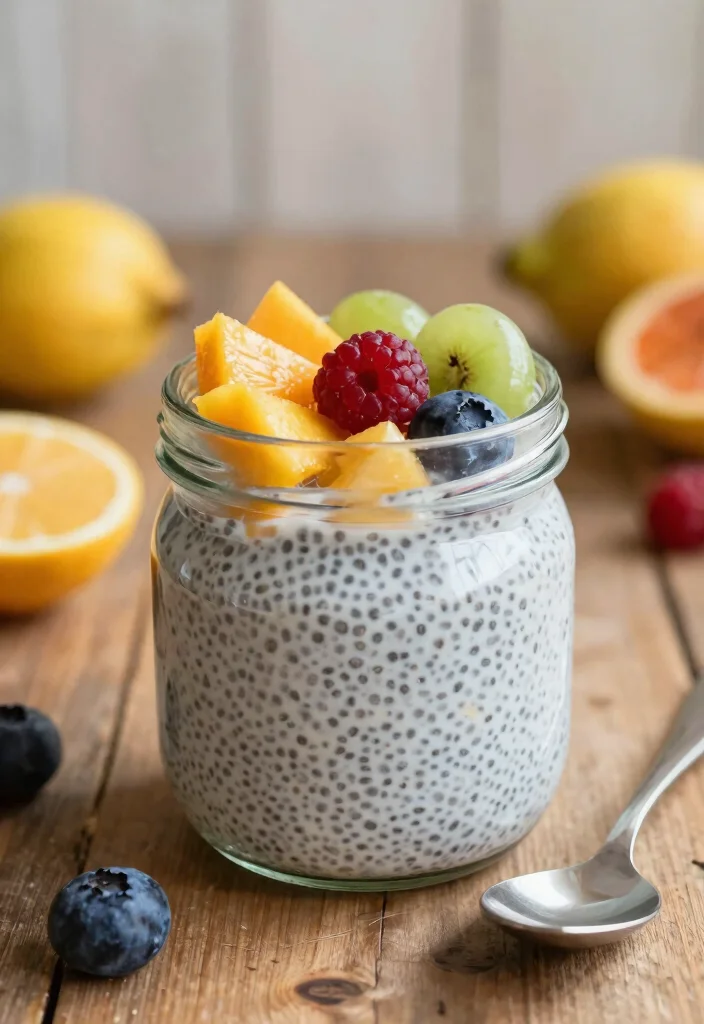 17 Valentine's Day Brunch Ideas for a Sweet Celebration - 10. Coconut Chia Pudding with Fresh Fruits 1