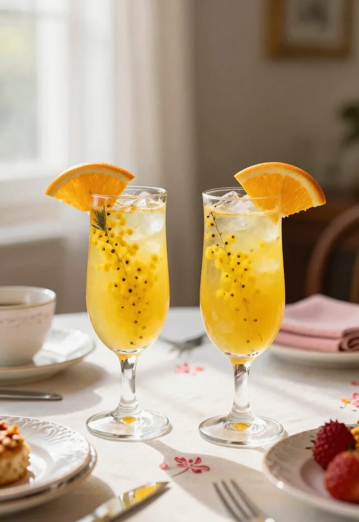 17 Valentine's Day Brunch Ideas for a Sweet Celebration - 11. Vegan Mimosas with Fresh Juice 1