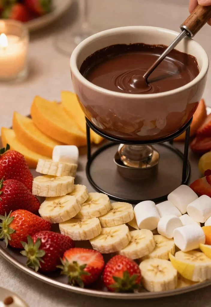 17 Valentine's Day Brunch Ideas for a Sweet Celebration - 13. Vegan Chocolate Fondue 1