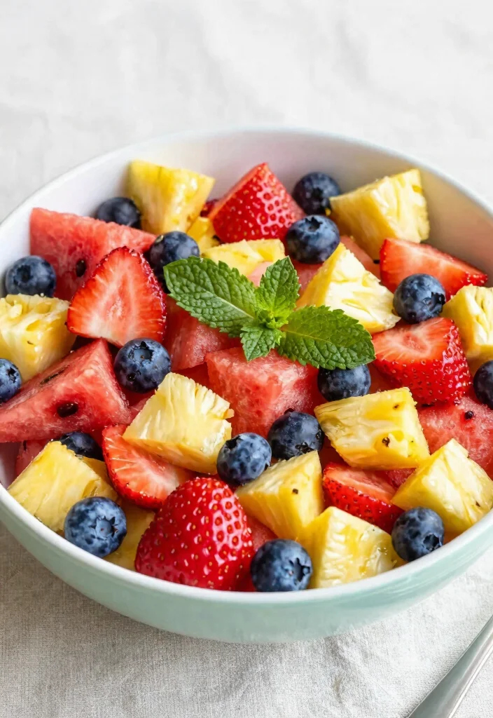 17 Valentine's Day Brunch Ideas for a Sweet Celebration - 15. Vegan Fruit Salad with Lime Dressing 1