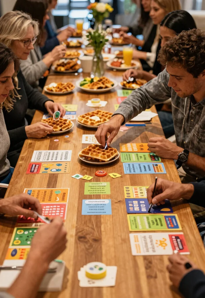 17 Waffle Bar Ideas for a Fun Brunch Party Theme - 15. Waffle Bar Games 1