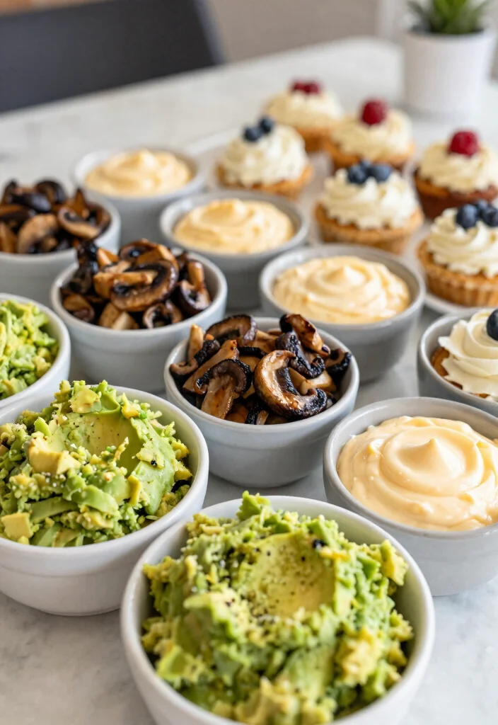 17 Waffle Bar Ideas for a Fun Brunch Party Theme - 9. Indulgent Savory Toppings 1