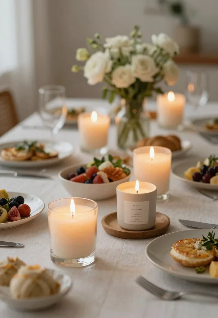 18 Baby Shower Brunch Ideas Perfect for Hosting at Home - 18. Final Touches with Scented Candles 1