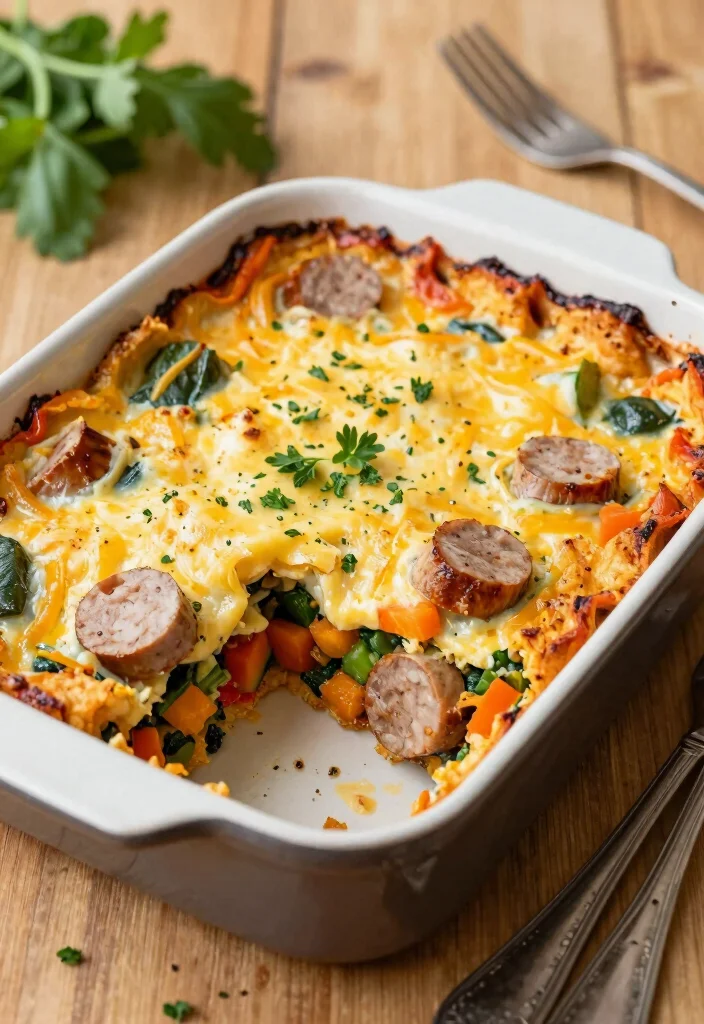 18 Breakfast Buffet Brunch Party Ideas for Feeding a Crowd - 13. Healthy Breakfast Casserole 1