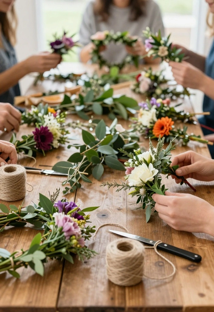 18 Brunch Baby Shower Ideas That Are Cute, Easy, and Crowd-Pleasing - 13. DIY Flower Crowns 1