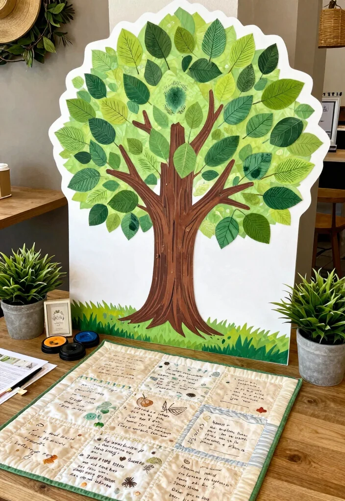 18 Brunch Baby Shower Ideas That Are Cute, Easy, and Crowd-Pleasing - 14. Eco-Friendly Guest Book 1