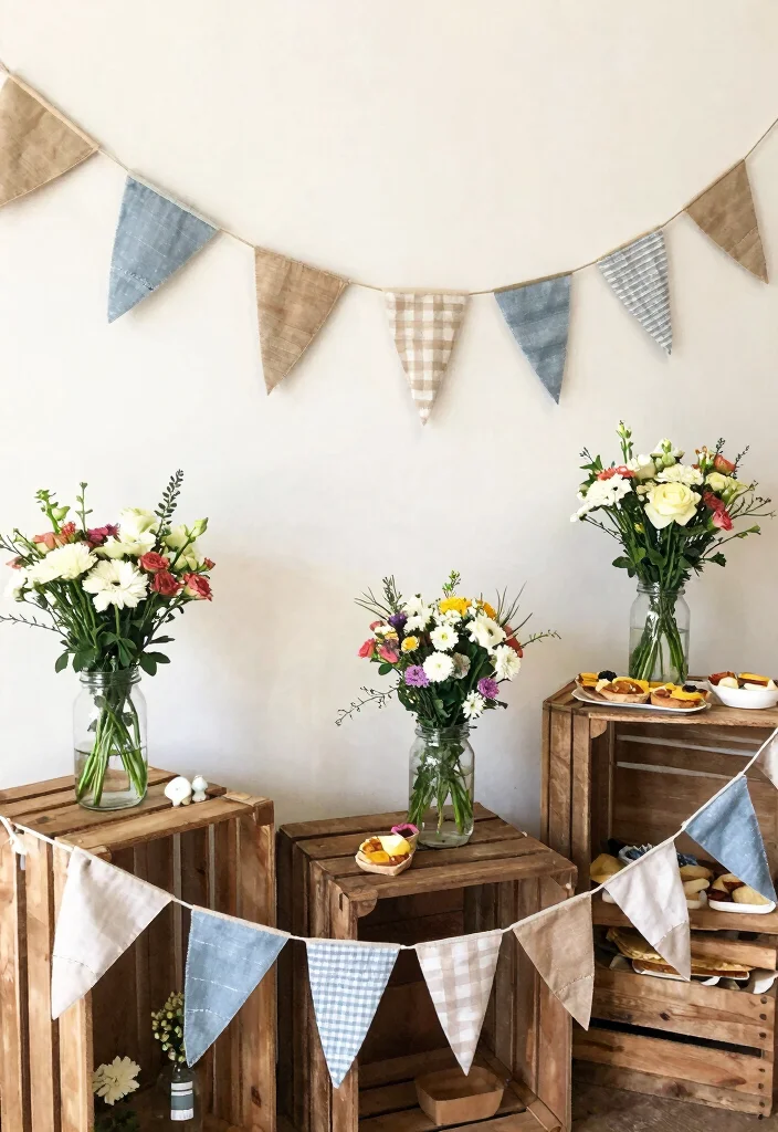 18 Brunch Baby Shower Ideas That Are Cute, Easy, and Crowd-Pleasing - 17. Upcycled Decorations 1