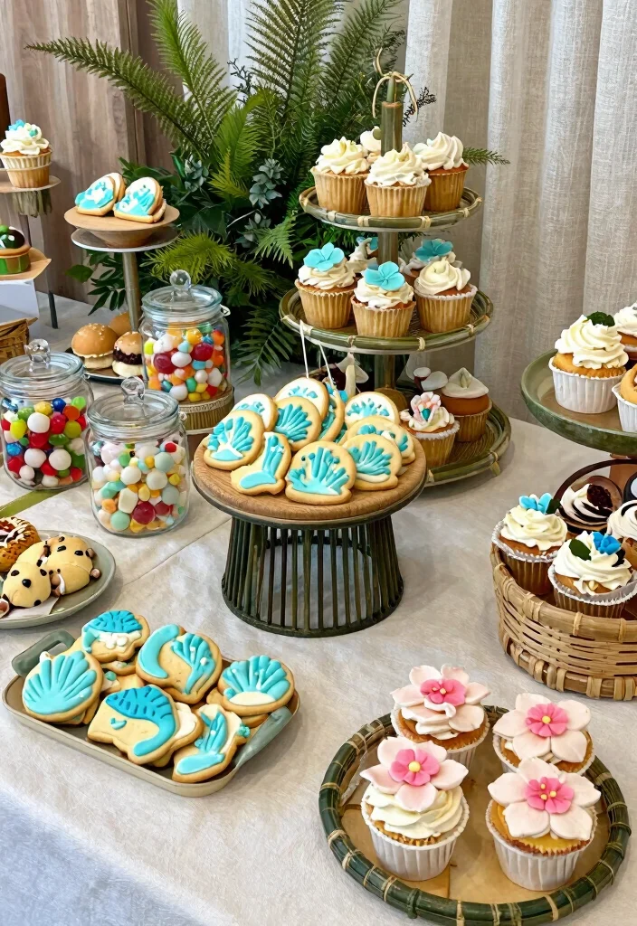 18 Brunch Baby Shower Ideas That Are Cute, Easy, and Crowd-Pleasing - 9. Themed Dessert Table 1