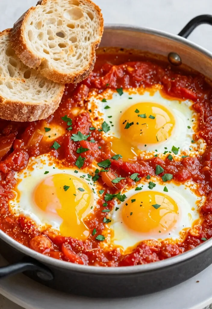 18 Brunch Bar Food Ideas for Easy Self-Serve Hosting - 16. Spicy Shakshuka 1