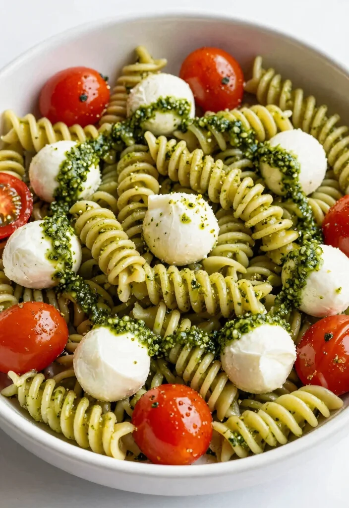18 Brunch Bar Food Ideas for Easy Self-Serve Hosting - 17. Pesto Pasta Salad 1