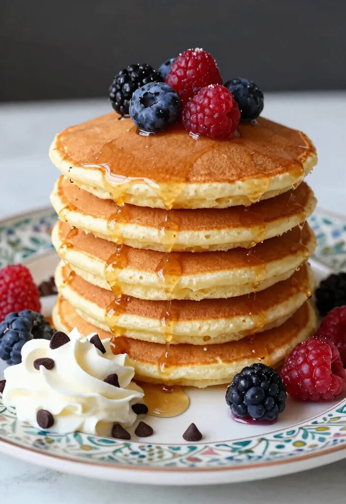 18 Brunch Bar Food Ideas for Easy Self-Serve Hosting - 3. Fluffy Pancake Stack 1