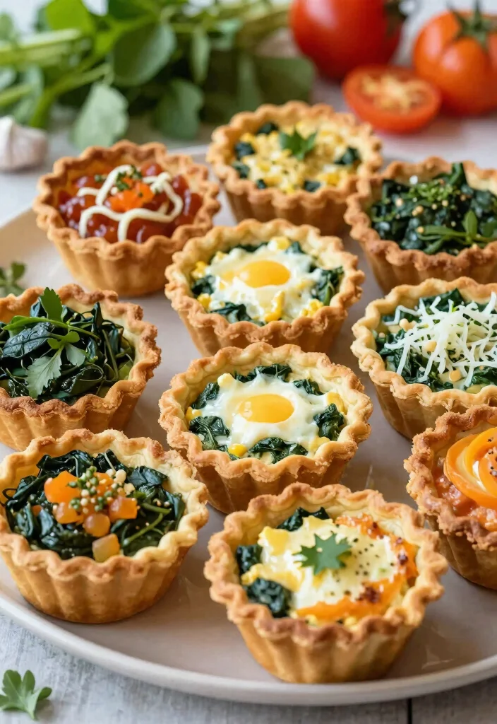 18 Brunch Bar Food Ideas for Easy Self-Serve Hosting - 4. Savory Quiche Cups 1